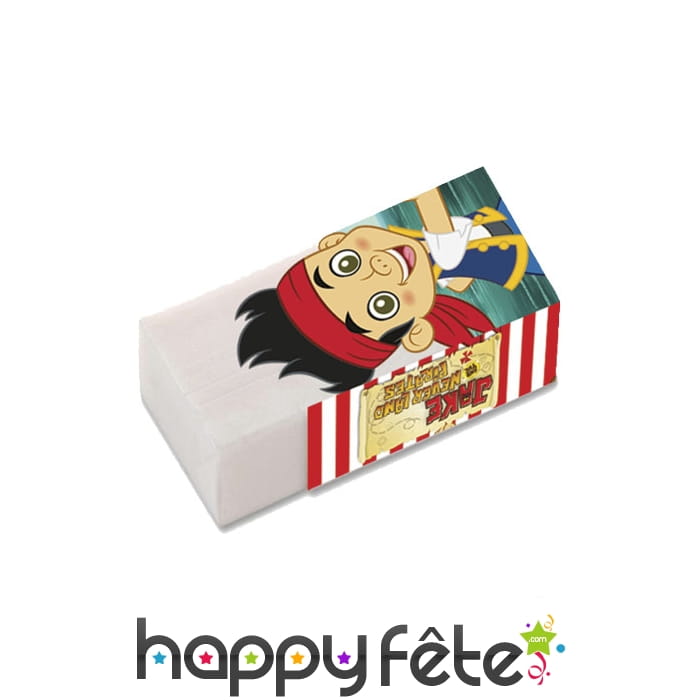 4 Gommes Jake Le Pirate de 3,5 x 2 cm