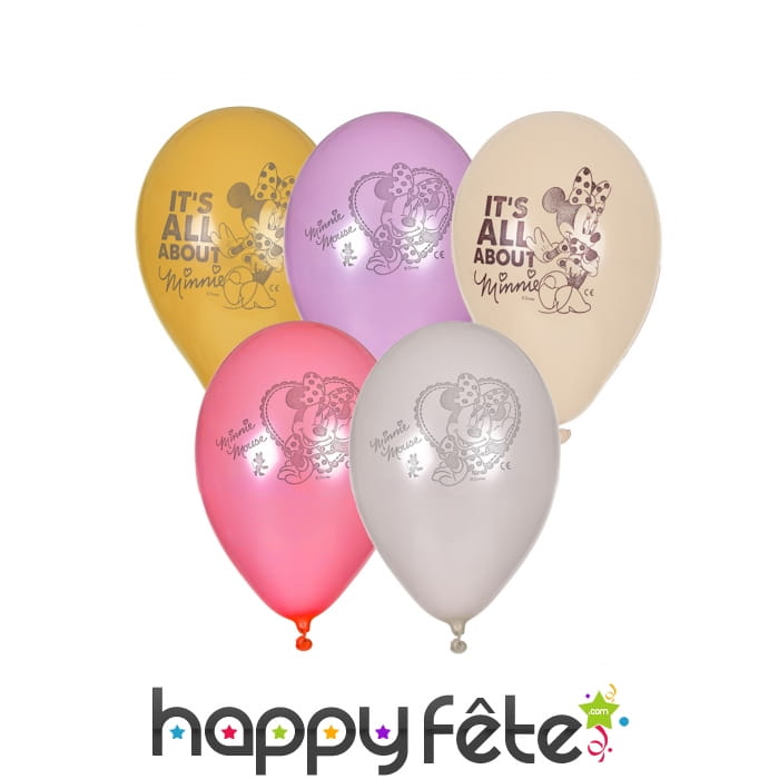 5 Ballons Minnie Mouse, Disney