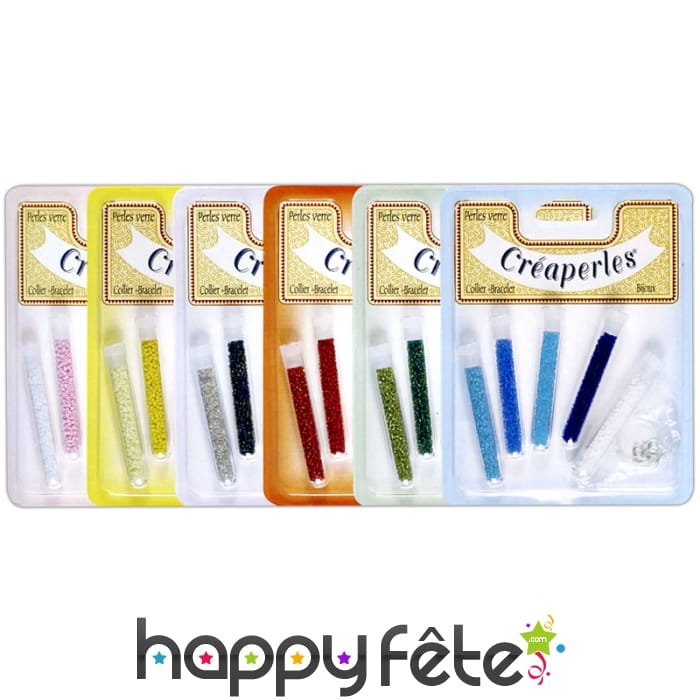 5 tubes de perles de rocaille