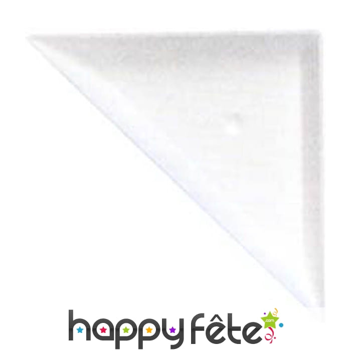 50 verrines plastiques triangle blanc