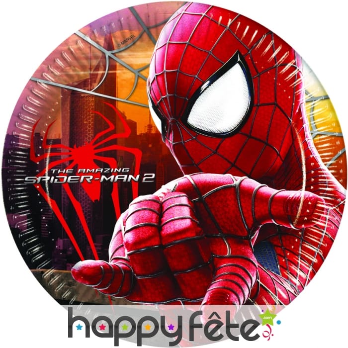 8 assiettes the amazing spiderman 2