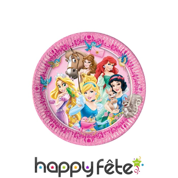 Assiettes en carton princess Disney