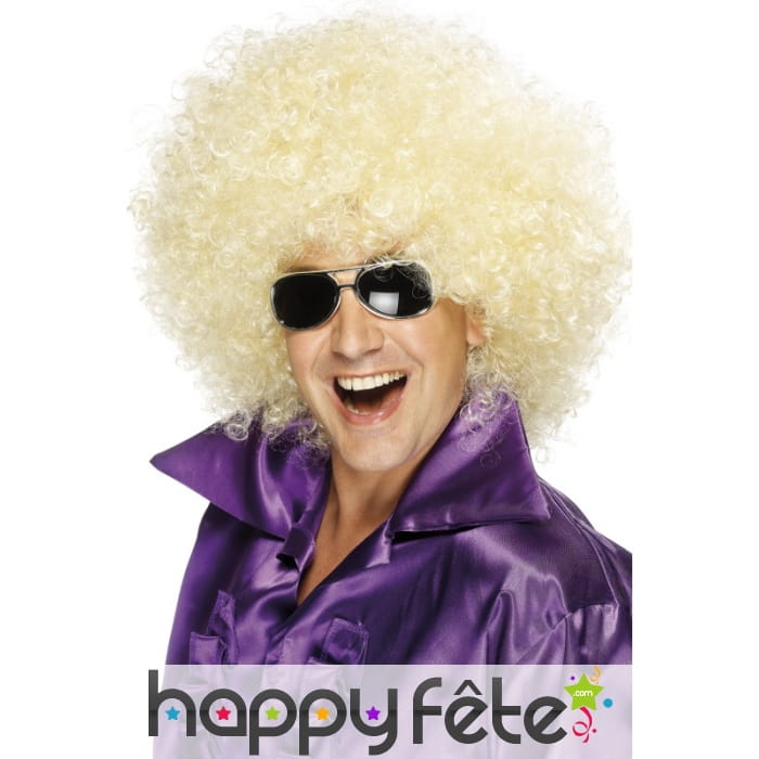 Afro mega-huge,blonde wig,bag