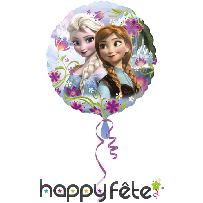 Ballon anna et elsa reine des neiges