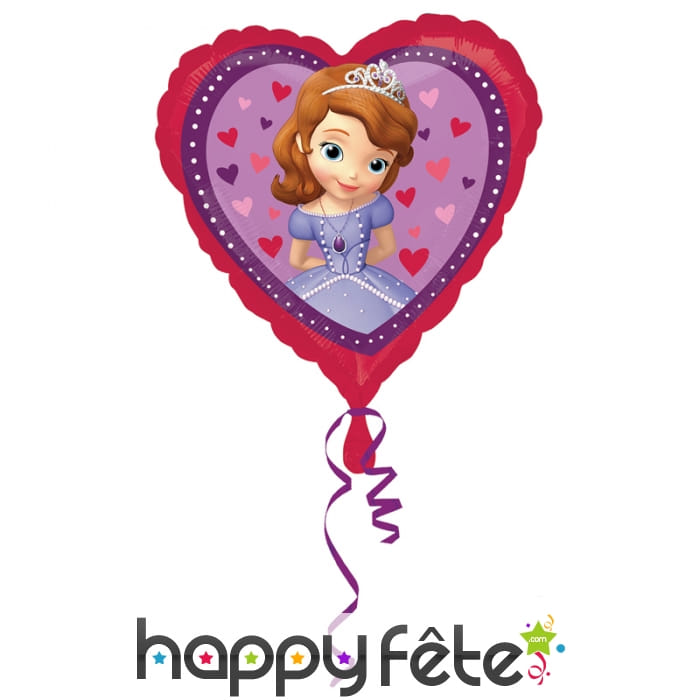 Ballon coeur princesse sofia