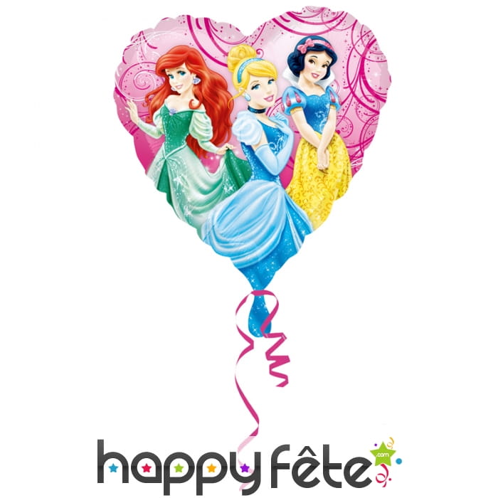 Ballon coeur princesses Disney