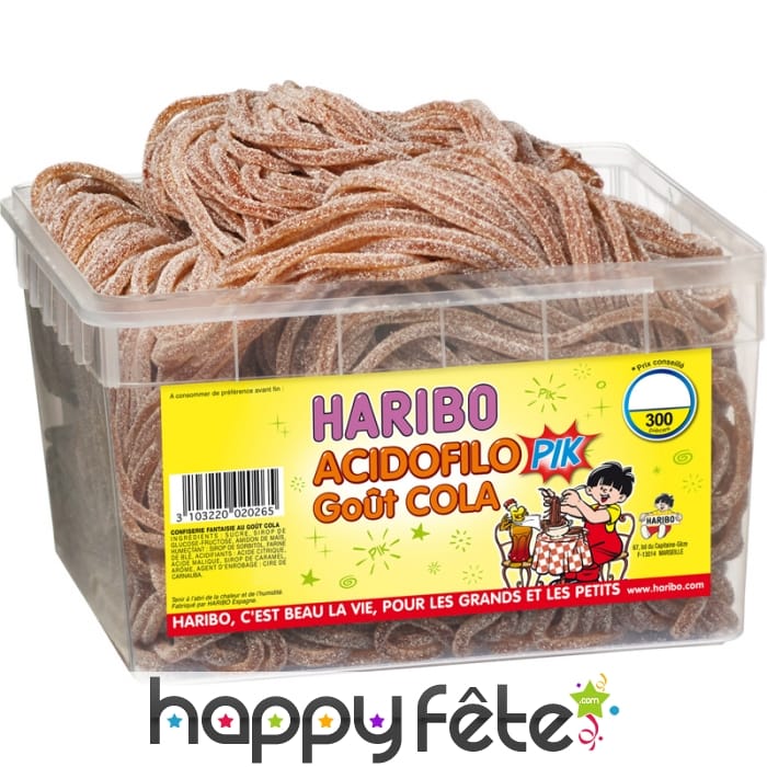 Boite de 300 acidofilo pik cola haribo