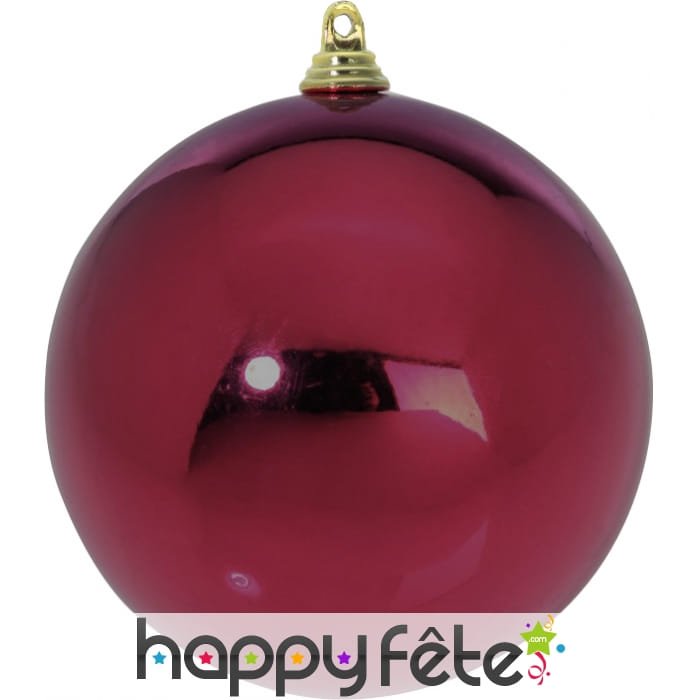 Boule de Noel bordeaux de 6cm