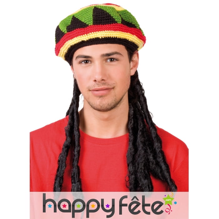 Bonnet de rasta avec dreadlocks