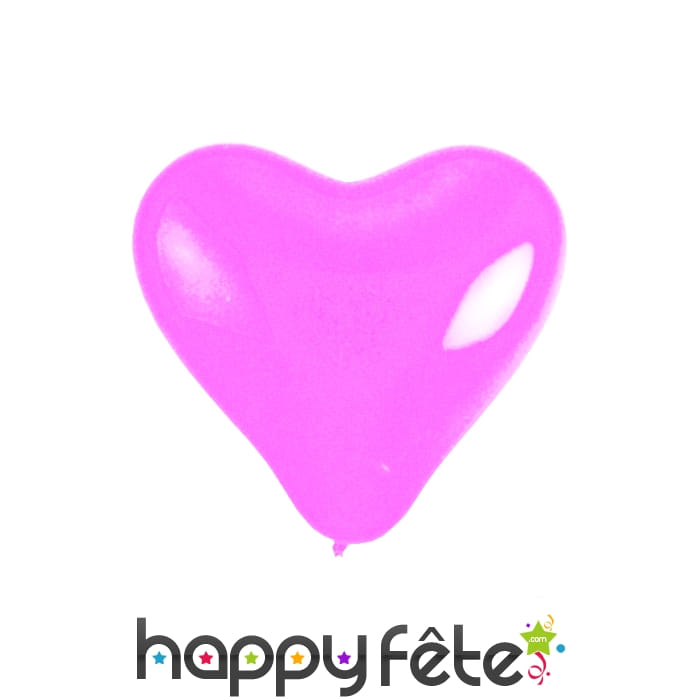 Ballons en forme de coeur rose