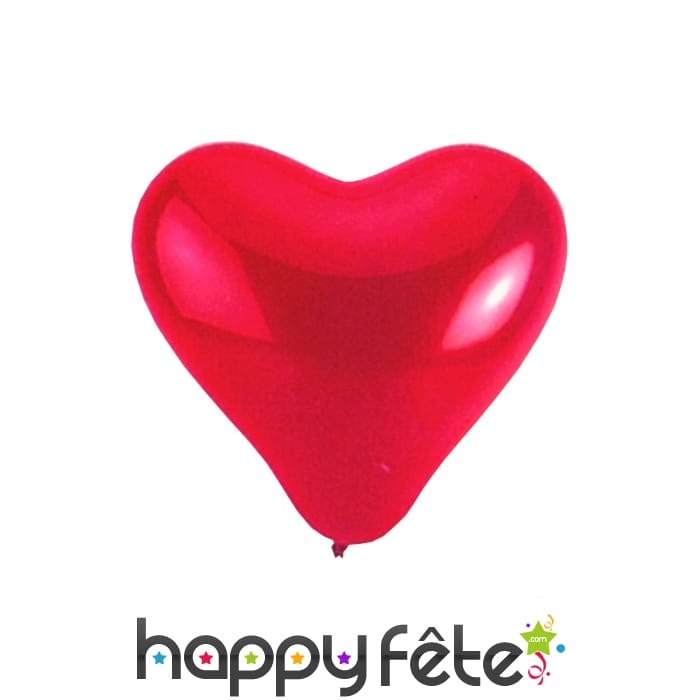 Ballons en forme de coeur rouge