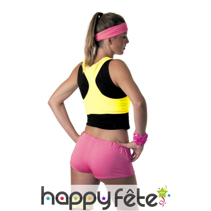 Brassière jaune fluo