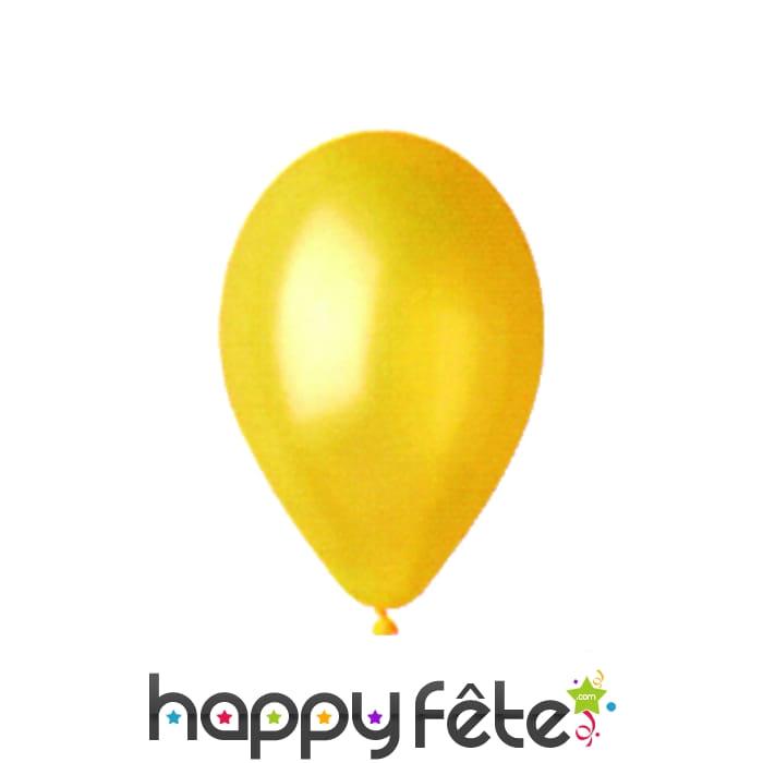 Ballons nacrés jaune par 100