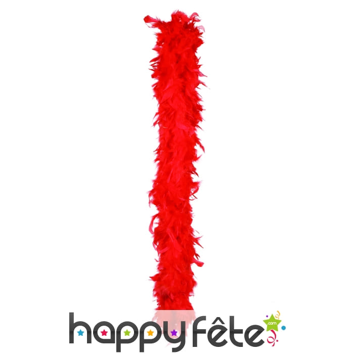 Boa plumes rouges 180 cm