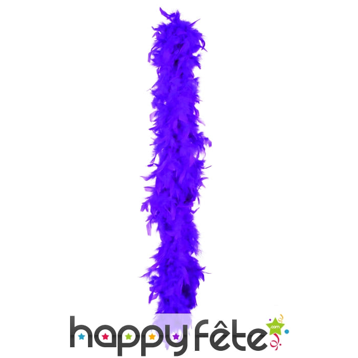 Boa plumes violettes 180 cm