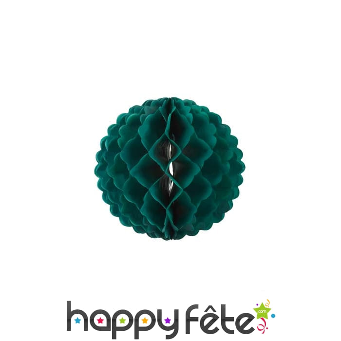 Boule papier vert foncé de 32 cm