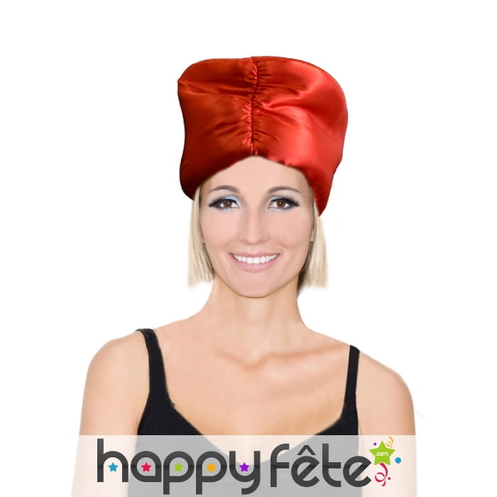 Bonnet rouge de pere noel velours