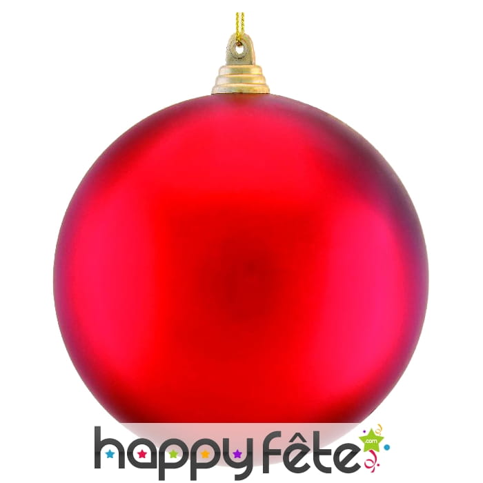 Boule rouge de Noel 10cm