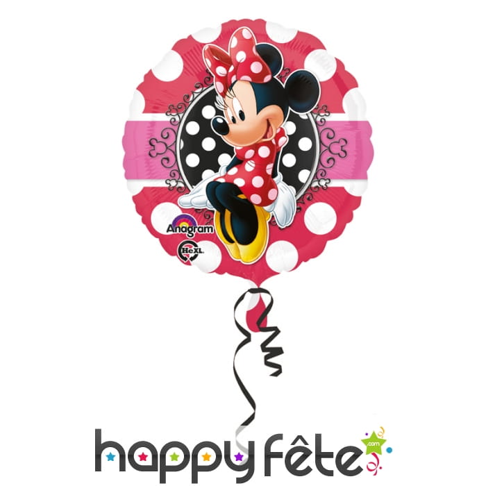 Ballon rond Minnie mouse à gonfler