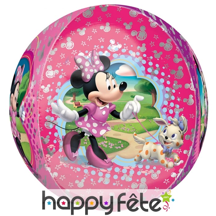 Ballon rose Minnie Mouse, à gonfler