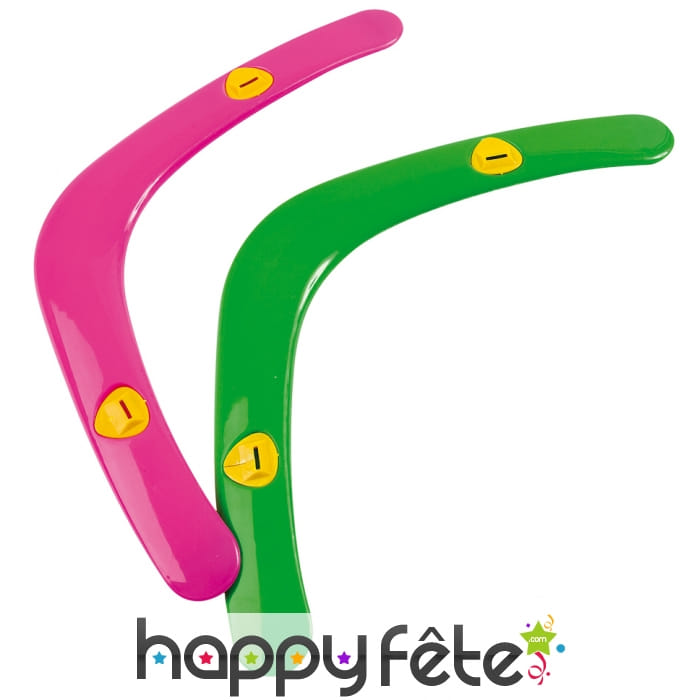 Boomerang siffleur rose ou vert