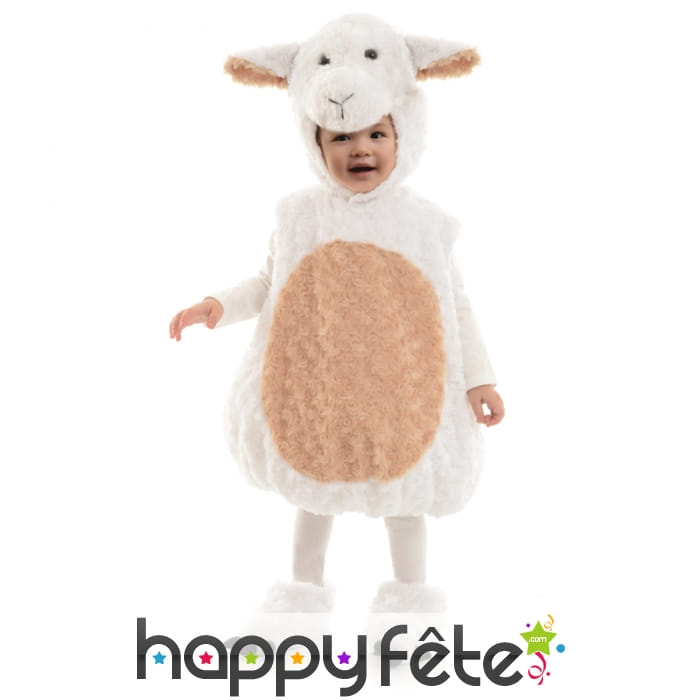 Costume agneau en peluche pour enfant