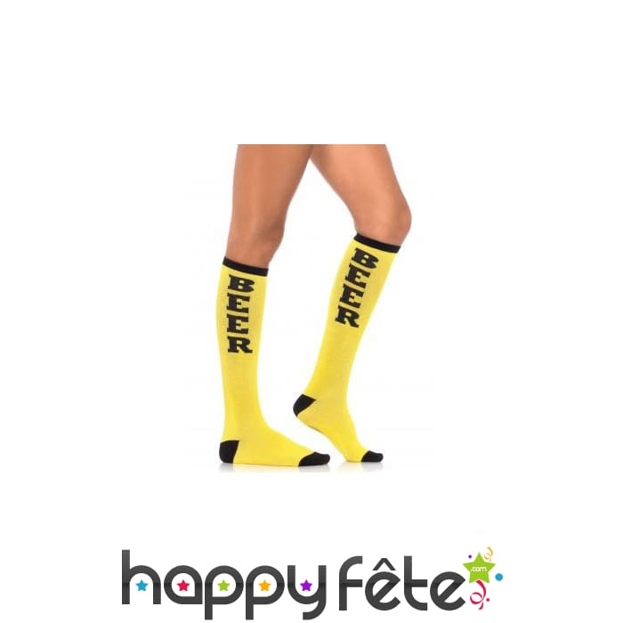 Chaussettes Beer jaunes