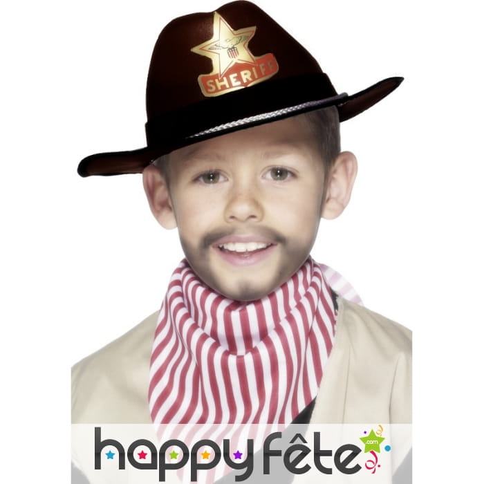 Chapeau cowboy noir pour enfant