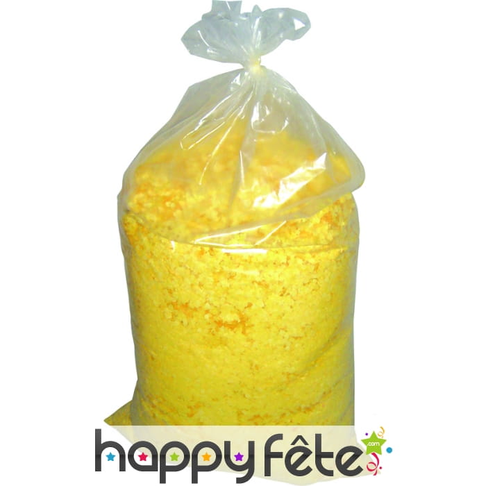 Confettis de 10 kg jaune