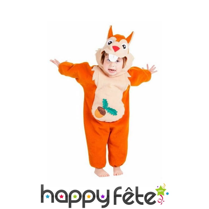 Costume de bébé écureuil