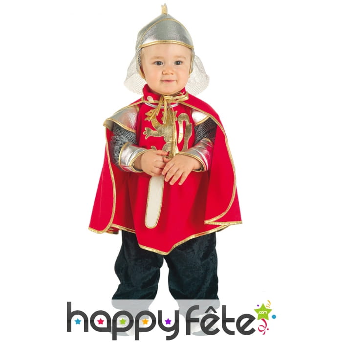 Costume de bébé roi chevalier Richard