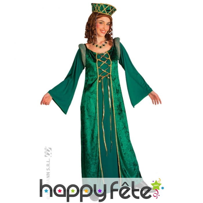 Costume d'Eléonore en velours vert