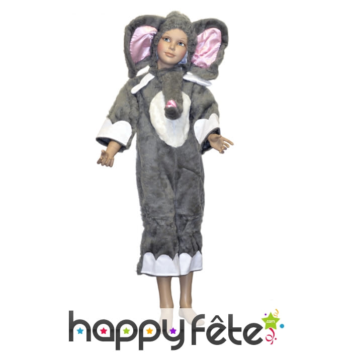 Costume d'éléphant gris pour enfant