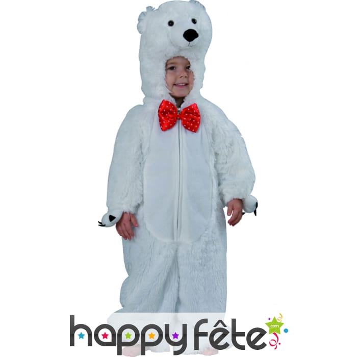 Costume d'enfant ours blanc