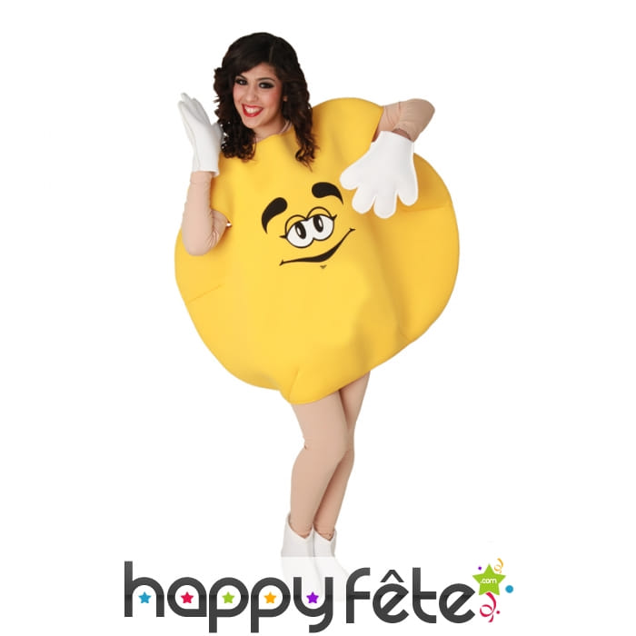 Costume de gros bonbon jaune