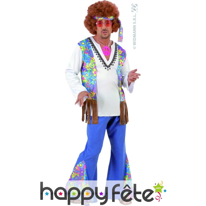 Déguisement Hippie Woodstock - Homme - Déguisement Adulte - Rue de la Fête