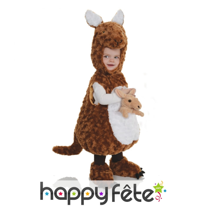 Costume de kangourou en peluche pour enfant