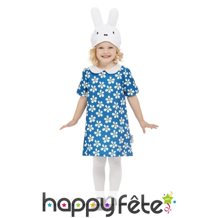 Costume de Miffy le lapin pour petite fille