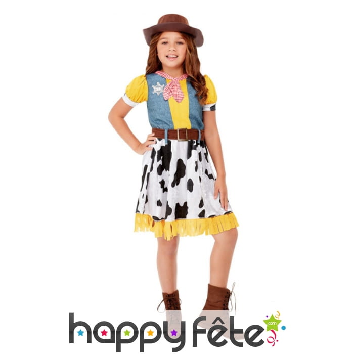 Costume de petite fille cow boy