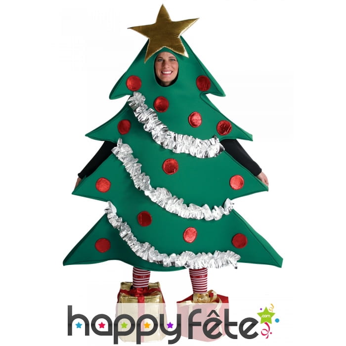 Costume de sapin de Noël humoristique