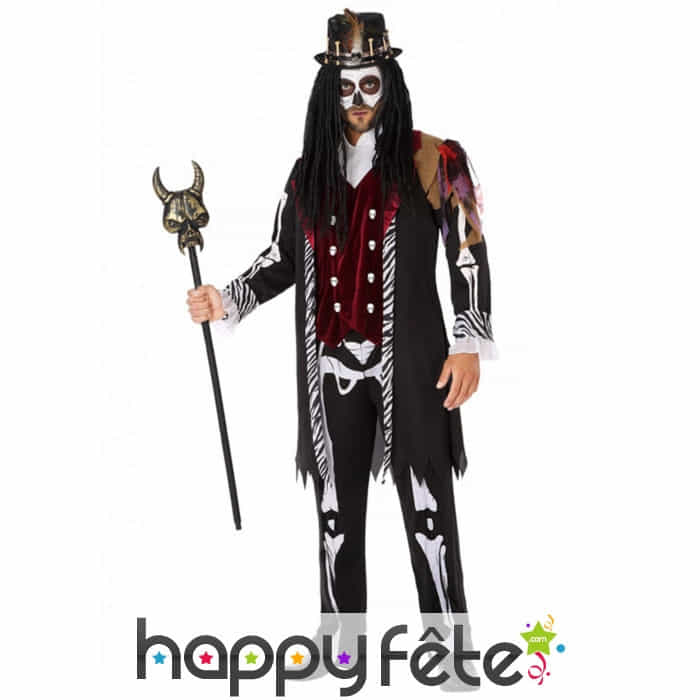 Costume de Sorcier Vaudou pour Homme, Halloween