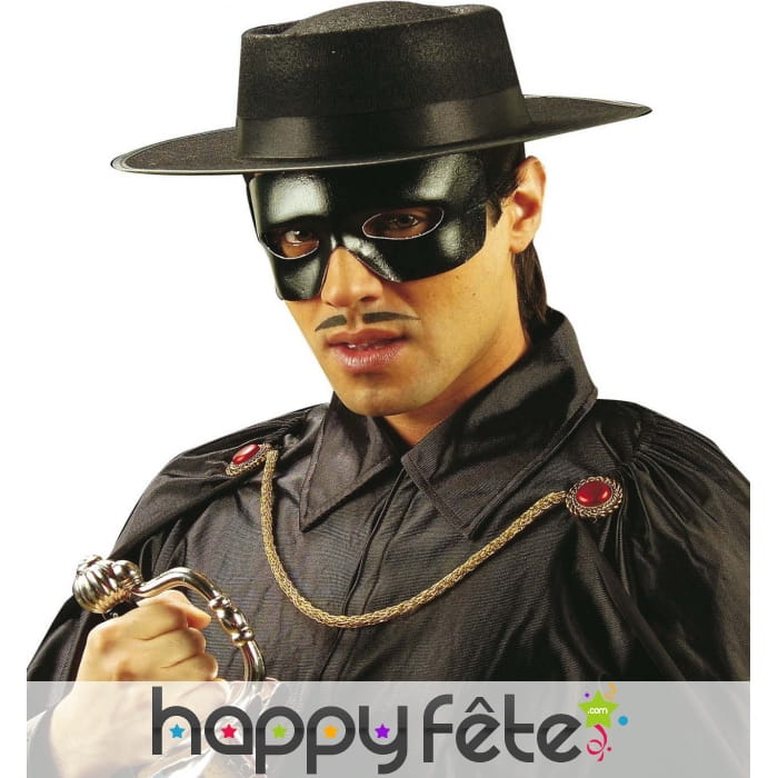 Chapeau de zorro pour adulte, en feutrine