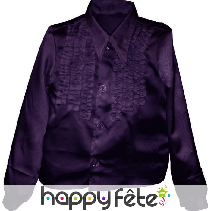 Chemise enfant à super ruches noire