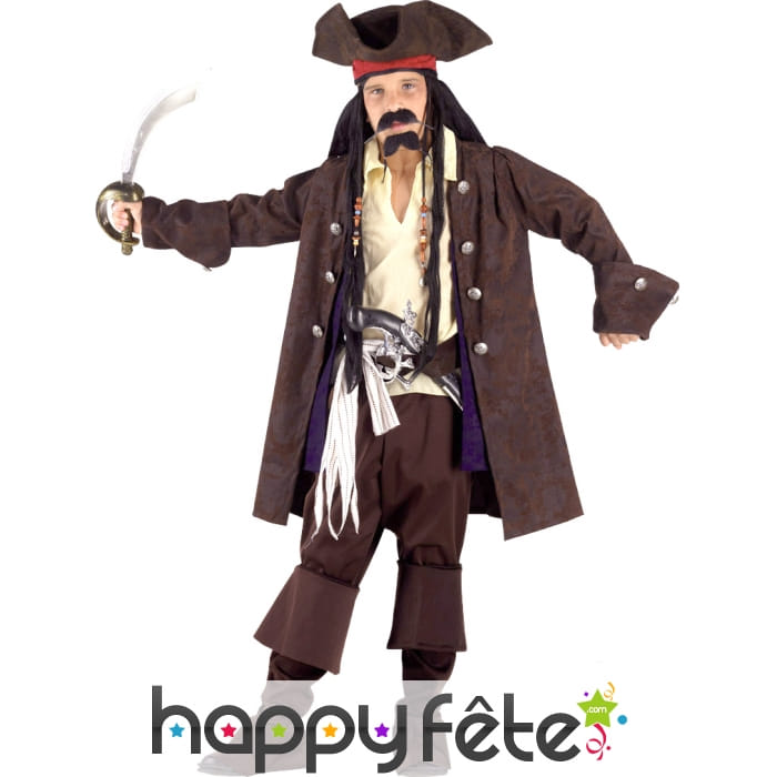 Costume enfant de pirate des 7 mers