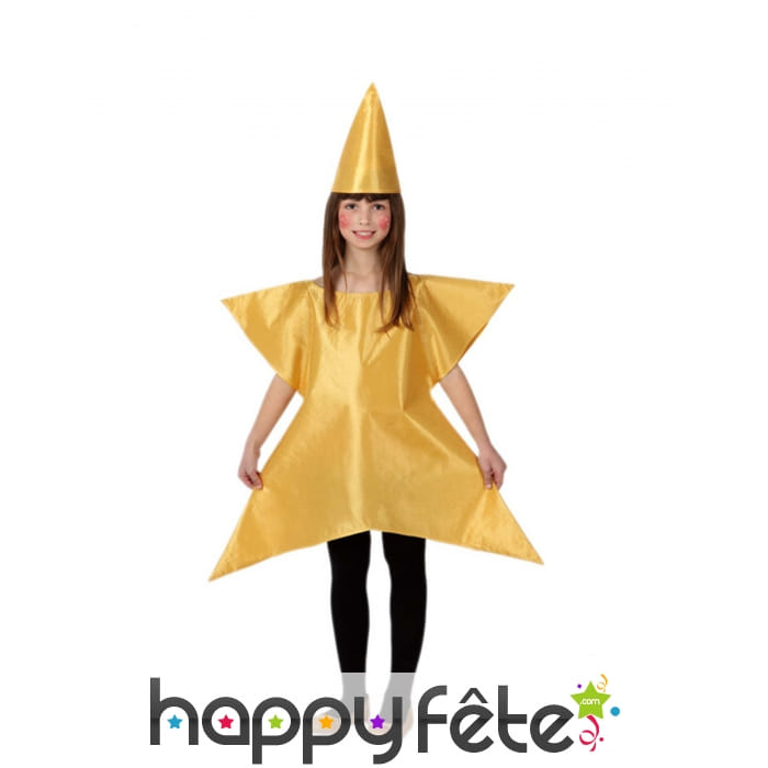 Costume étoile dorée pour enfant