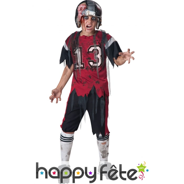 Costume enfant footballeur américain zombie