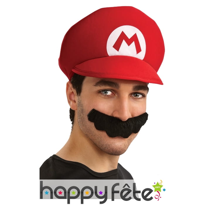 Chapeau et moustaches de mario