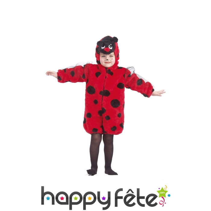 Coccinelle fourrure enfant