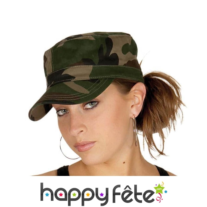 Casquette militaire ajustable