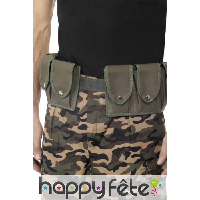 Ceinture militaire poches